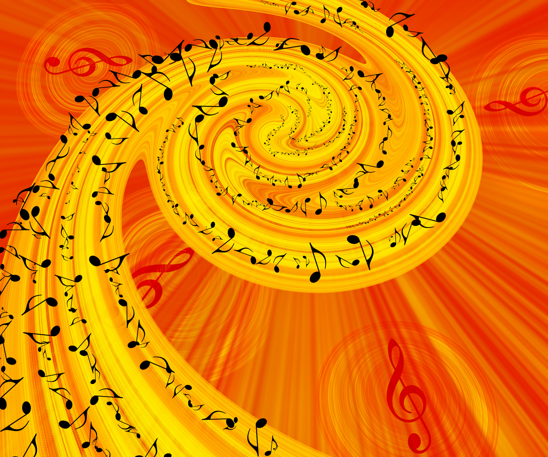 Music notes background